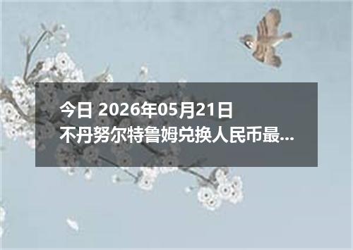 今日 2026年05月21日 不丹努尔特鲁姆兑换人民币最新汇率行情